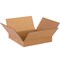 MyBoxSupply 13 x 13 x 2" Flat Corrugated Boxes, 25 Per Bundle